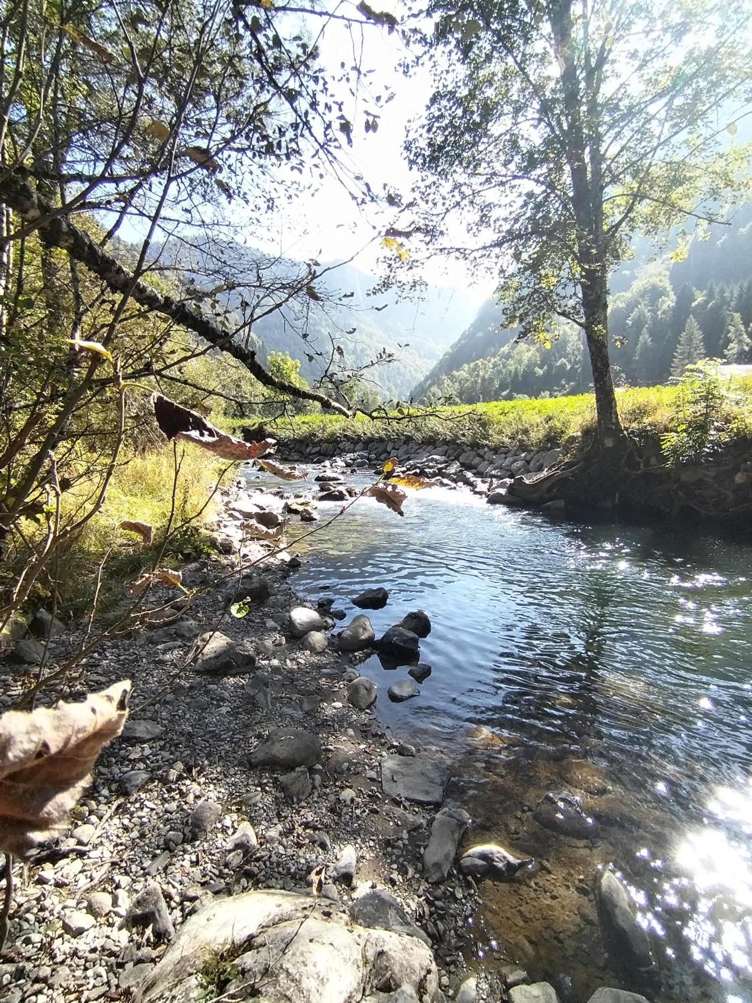 Chalet 8 Personnes + Grand Terrain Et Riviere Entremont 외부 사진